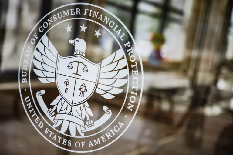 CFPB logo on Glass